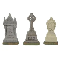 Hv, Imposing Monuments, Set Of 3, 6010450, Halloween Village
