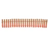 Hv, Pumpkin Orange Glitter Fence, 6007703, Halloween Village