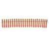 Hv, Pumpkin Orange Glitter Fence, 6007703, Halloween Village