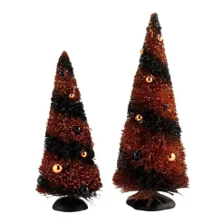 Hv, Sisal Trees, 9.5", 7.5" Set Of 2