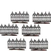 Hv, Spooky Wrought Iron Fence Set/6,, 56.52982, Halloween Village