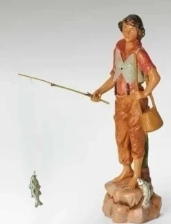 Jacob, Fishing Boy, 7.5", Fontanini, 52842
