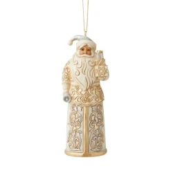 Jim Shore, Holiday Lustre Santa Ornament, 6006618, Heartwood Creek