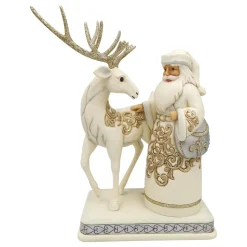 Jim Shore, Holiday Lustre Santa/Reindeer, 6006615, Heartwood Creek