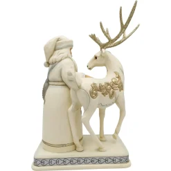 Jim Shore, Holiday Lustre Santa/Reindeer, 6006615, Heartwood Creek