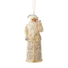 Jim Shore, Holiday Lustre Santa Ornament, 6006618, Heartwood Creek