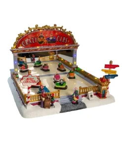 Led Light-Up Musical Bumper Cars Table Piece, C5633, Kurt Adler