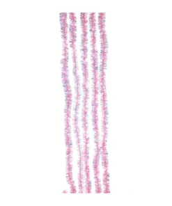100-Light Pink Iridescent Tinsel Cascade Light Set, Ad1001Pp, Kurt Adler