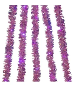 100-Light Purple Iridescent Tinsel Cascade Purple Superbright Light, Ad1001Pupu