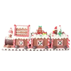 Lighted Gingerbread Train