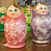 Matryoshka Nesting Dolls In Pink Or Lavender