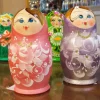 Matryoshka Nesting Dolls In Pink Or Lavender