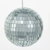 Mirrored Disco Ball Glass Ornaments, 4-Piece Box Set