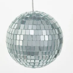 Mirrored Disco Ball Glass Ornaments, 4-Piece Box Set