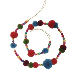 Multi-Color Pompom Garland, C2553