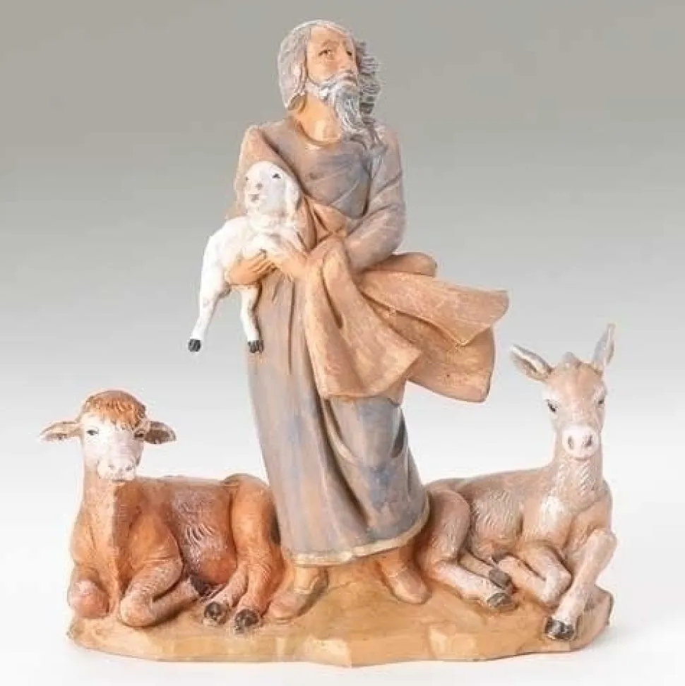 Nathaniel W/Animals 5", Fontanini, 72694
