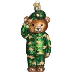Owc Army Bear Ornament, 12402
