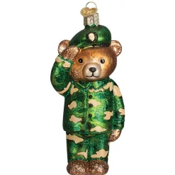 Owc Army Bear Ornament, 12402