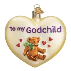 Owc Godchild Heart Ornament, 30045