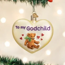 Owc Godchild Heart Ornament, 30045