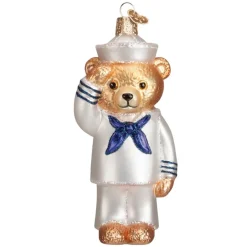 Owc Navy Bear Ornament, 12404