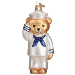 Owc Navy Bear Ornament, 12404