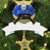 Police Officer Ornament For Personalization