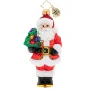 Radko, Nordmann Fir Santa Ornament, 1019783