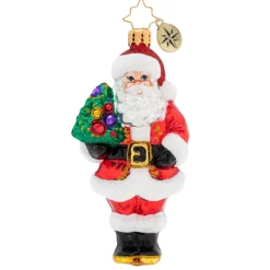 Radko, Nordmann Fir Santa Ornament, 1019783