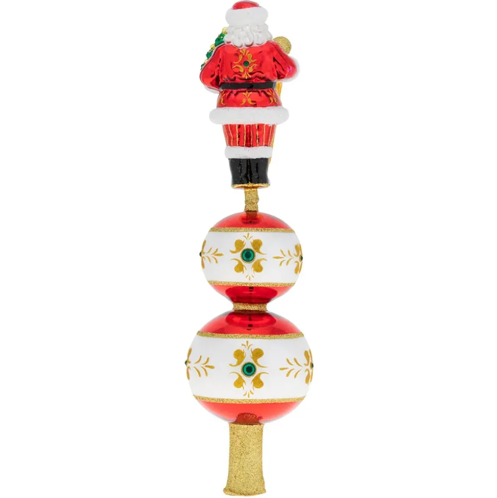 Radko Traditional Santa Finial, 1019960, Christopher Radko