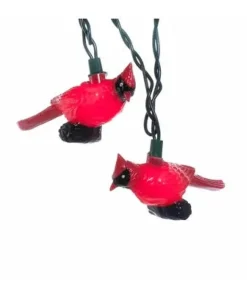 Red Cardinal Novelty Light Set 10/ Light Plastic, Ul0676
