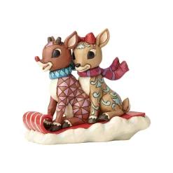 Rudolph And Clarice Sledding