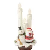 Santa And Snowman Candle Lamp