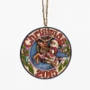 Santa Reindeer Ornament, Dated 2015