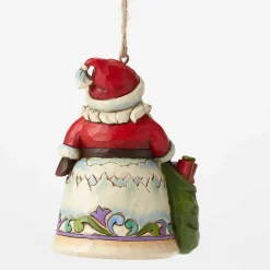 Santa W/Winter Scene Mini Ornament