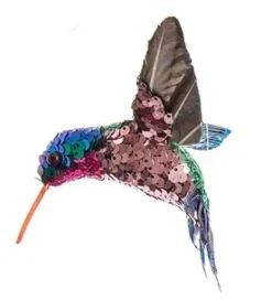 Sequined Hummingbird Ornament, 3 Assorted, C0804, Kurt Adler