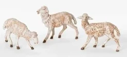 Sheep White Set/3, 7.5", Fontanini, 52899