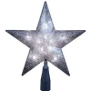 Silver Glitter Star Tree Topper 10/L 5-Point, Ul1985/S