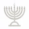 Silver Menorah Ornament, E0525, Kurt Adler