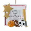 Sports Picture Frame Ornament Personalized, C6550