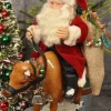 St Nick On Cow By Elaine Roesle