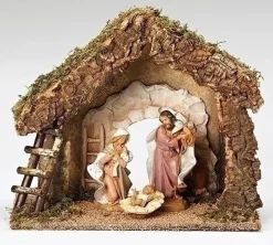 Starter Set W/Italn Stable Fontanini 3-Pc, 7.5", Fontanini, 54850