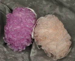 Styro Cloth Eggs With Ruffles