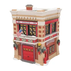 Sv, Engine 223 Fire House, 6011422, Snow Village
