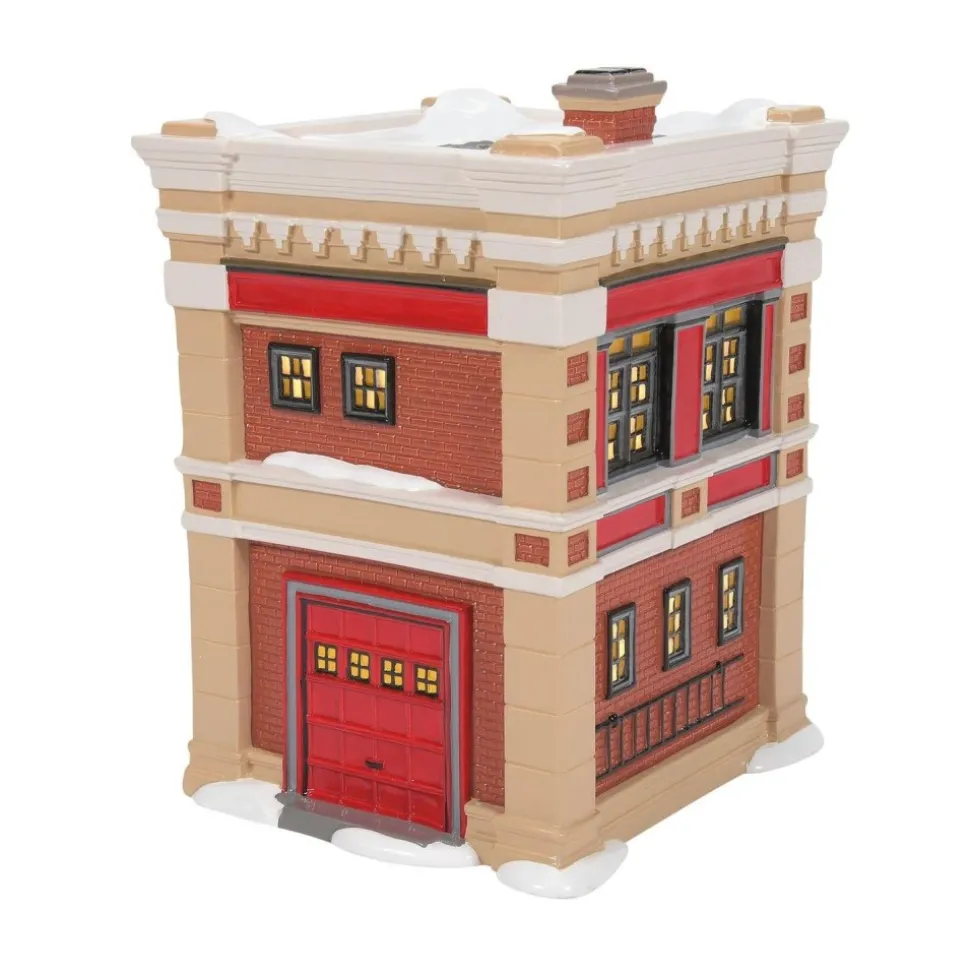 Sv, Engine 223 Fire House, 6011422, Snow Village