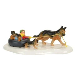 Sv, Inner Tube Sled Dog Race, Snow Village, 4058881