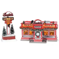 Sv, Scooter's Diner, 6007793, Snow Village