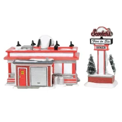 Sv, Scooter's Diner, 6007793, Snow Village