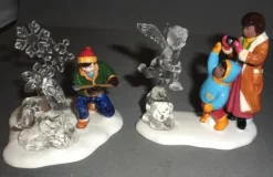 Sv, Snow Carnival Ice Sculptures Set Of 2, Snow Village, 56.54868