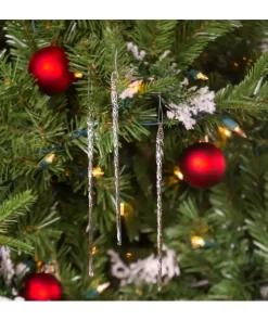 Twisted Glass Icicle Ornaments, 6-Piece Box Set, B1813, Kurt Adler